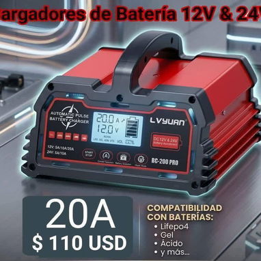 Baterías lifepo4, inversores de onda pura, cargadores inteligentes - Img 122384045