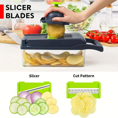 ☎️53544655 🛵 Entrega Disponible ⭐ Picadora de verduras 16 en 1⭐ - Img 115678940