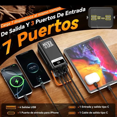 Power bank 80000 Mah batería portátil 180W carga ultra rápida - Img 121030432
