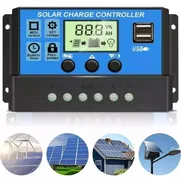 CONTROLADOR REGULATOR DE CARGA SOLAR PWM DE 30 AMPERE 12V/24V CON PANTALLA LCD. Nuevos en su caja - Img 49223165