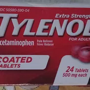 Tylenol acetaminofen 24tab 500mg FV:02/27 1500$ - Img 55389762