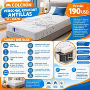 COLCHÓN PERSONAL KONFORT ANTILLAS 90 × 190 CM - Img 57601175