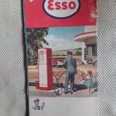 Mapa vintage ESSO de islas del Caribe - Img 57047681