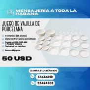 🍽️ JUEGO DE VAJILLA DE PORCELANA 💲 Precio: $50 USD - Img 55100280
