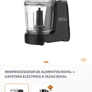 COMBO... MINIPROCESADOR DE ALIMENTOS ROYAL + CAFETERA ELECTRICA 6 TAZAS ROYAL - Img 51143073