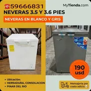 🧊NEVERAS disponibles🧊 Nevera Royal (Blanca): 3.5 Pies  Nevera Enerlife (Gris): 3.6 Pies   💰PRECIO: 1️⃣9️⃣0️⃣USD - Img 55262751