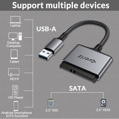 🔌 Cable Adaptador SATA a USB 3.0 Everiz 🌐 - Img 126073854