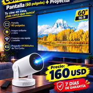 Pantalla (60 pulgadas )+ Proyector - Img 58338333