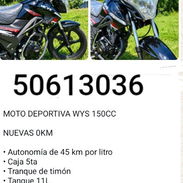 Moto deportiva Wys 150 cc - Img 58114883