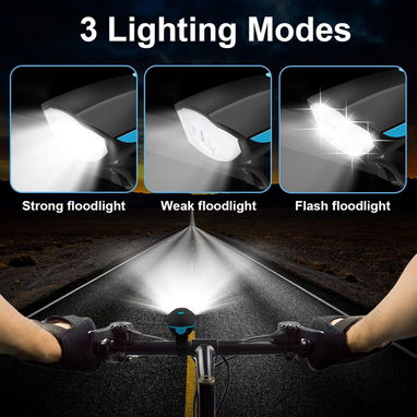ππ‘ Luz Delantera y Bocina para Bicicleta 250LM π΄ββοΈ USB Recargable Impermeable π΄ββοΈ 140dB π΄ββοΈ 5.887.23.60 - Img 104308153