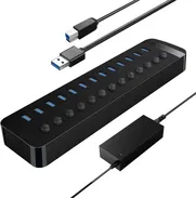 ✅✔Hub Orico de 13 Puertos + su Transformador 12V 5A(60W) Nuevo en su caja 70 USD ( Solo  *MENSAJERIA HABANA* ) - Img 49024556