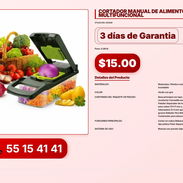 CORTADOR MANUAL DE ALIMENTOS MULTIFUNCIONAL VPT-0092 - Img 56197226