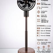 Ventilador recargable JYSUPER Telescópico! de 20 horas de carga nuevos en su caja - Img 55986940