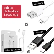 Cables de teléfono V8, tipo C y cable de iPhone - Img 55335551