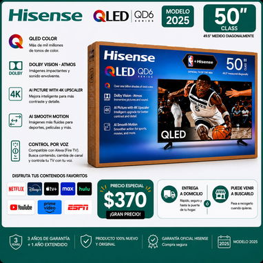 TV de 32” - 55” ( modelos 2025 ) LG , Samsung , Hisense ( Las mejores marcas ) - Img 122202398