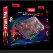 Base de enfriamiento Profesional Maxell Samurai para Laptop de 6 Ventiladores con Control de  Velocidad, Luces RGB... - Img 50207073