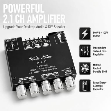 BOCINAS EXTRAPLANAS DUAL CONO  - TWEETERS - AMPLIFICADOR CLASE D - 3/3