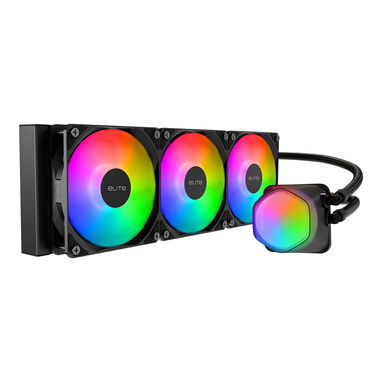 Disipación Cooler Master 360 Elite - Enfriador líquido para CPU, bomba de cámara doble, iluminación aRGB personalizable - Img 127722554