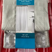 Cortinas de baño de tela poliéster antimoho y más - Img 45524169