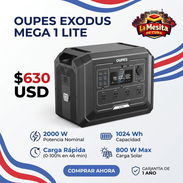 ‼OUPES MEGA 1 LITE‼ , 🦾Potencia 2000W , 🔋Capacidad 1024 Wh , ⚡🕒Carga Rapida de 0 a 100% en 46 min - Img 57639369
