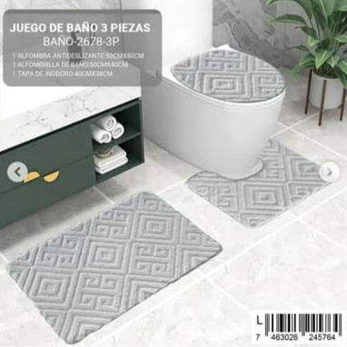 Alfombras de 3 piezas para baño - Img 117296562