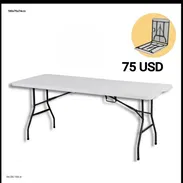 Mesa plegable para eventos o poner en el patio - Img 55803311