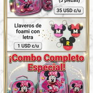 Set escolar de mochila, con merendero termico, cartuchera y accesorios de bisuteria a juego de Minni - Img 55755908
