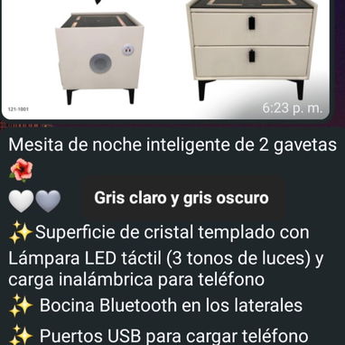 Camas de varias medidas (de luces, con mando) y mesitas de noche inteligentes - 5/8