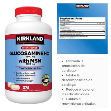 Glucosamina de 90,180 y 375 tabletas nuevas y selladas - 2/3