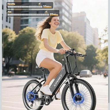 BICICLETA ELÉCTRICA PREMIUM 26 “ASKGO “1500W NUEVA con batería extraíble 48 V y 12 Ah, hasta 25 MPH 65 millas 53822315 - Img 121872706