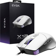 40usd EVGA Ratón para juegos X12, 8k, con cable, blanco, personalizable, sensor dual, 16,000 DPI, 5 perfiles, 8 botones, - Img 55410444