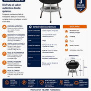 Parrilla de Carbón Portátil BBQ-18. Compacta, resistente y fácil de transportar, ¡perfecta para compartir buenos momento - Img 56948628