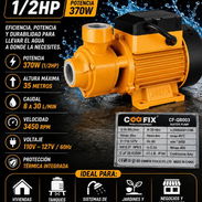 Bomba de agua 1/2 HP marca Coofix, 370w - Img 57830342