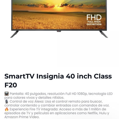 TV de 40pulgadas GARANTÍA - 2/2
