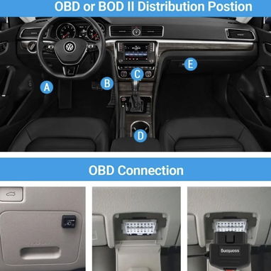 Cable de alimentación OBD2 OBD mejorado para cámara de salpicadero, adaptador OBD a tipo C USB OBDII Cable de carga de c - Img 113662523