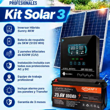 ☀️⚡ 𝗞𝗜𝗧𝗦 𝗦𝗢𝗟𝗔𝗥𝗘𝗦 𝟭𝟭𝟬𝗩 𝗬 𝟮𝟮𝟬𝗩 𝗘𝗡 𝗟𝗔 𝗛𝗔𝗕𝗔𝗡𝗔 | 𝗜𝗡𝗦𝗧𝗔𝗟𝗔𝗖𝗜Ó𝗡 + 𝗚𝗔𝗥𝗔𝗡𝗧Í𝗔 🔋🏠 - 4/7