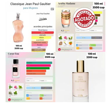 Perfumes disponibles por unidad y cantidad - 2/8