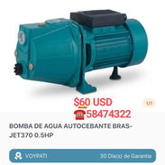Bomba de agua autosebante 0.5 HP - Img 55043511