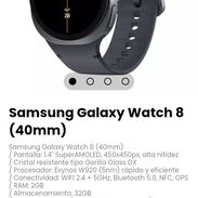 Samsung Galaxy Watch 8 (40mm). Pantalla: 1.4" SuperAMOLED, 450x450px, alta nitidez - Img 56919931