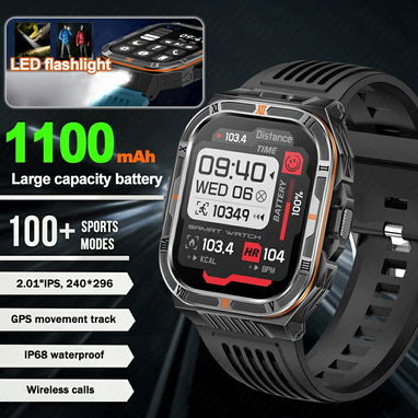 Smartwatch estilo militar gama alta con una super batería y resistencia al agua - Img 122294073