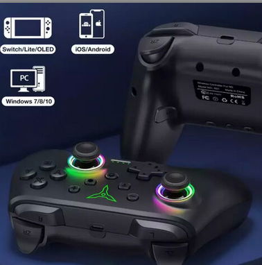Mando RGB para Nintendo Switch y PC// Mando multifuncional bluetooth con luces RGB//Para Windows 7 y superiores//Nuevos - Img 78066463