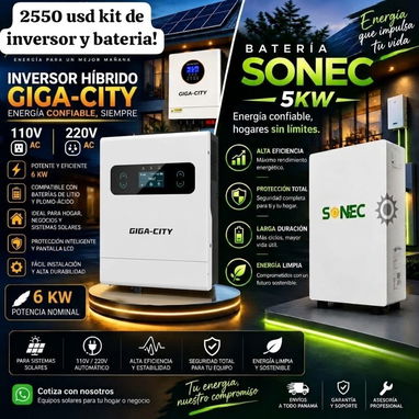 Kit fotovoltaicos de varios precios, baterías, inversores, paneles, protecciones y montaje e instalación profesional! - 5/9