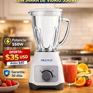 LICUADORA MILEXUS CON JARRA DE VIDRIO 550W - Img 55986920