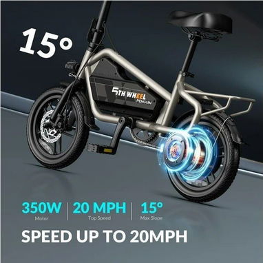 📞53884600.🎇 Bicicleta Eléctrica 5TH WHEEL 14" para Adultos – Motor 650W Pico🎇 Mensajería disponible.🚴 - Img 121097143