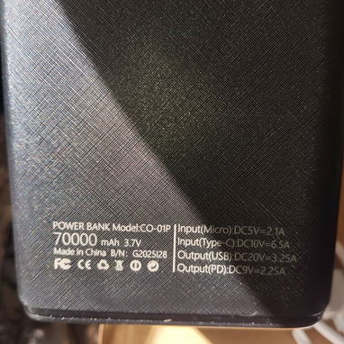 POWER BANK 70,000 mAh – 150W SUPER FAST CHARGE - Img 118877533