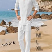 Conjunto blanco de hombre mangas largas 6181 - Img 56700689