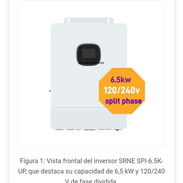 Inversor híbrido SNRE 6.5kw de fase dividida de 110 y 220v Transporte incluido 🚛 Garantía y papeles 📄 Precio: 1530 - Img 57357672