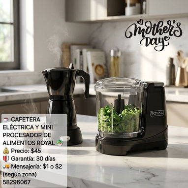 Combos de cafetera electrica, olla, freidora de aire, estufa infrarroja y de induccion, microondas, licuadora - Img 120765870