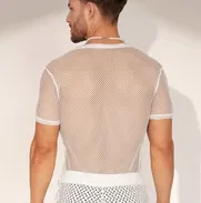 Camisa de malla para la playa de hombre - Img 50347286