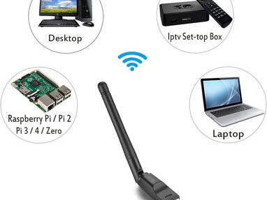 Tarjeta WiFi con antena de 7 dbi..con cobertura de 150m con visibilidad directa- puerto USB-1200Mbps - 59361697 - Img 62423541